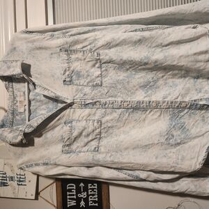 Thread & Supply Blue and White Button Down Shirt